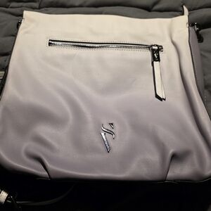 New Never Used Simply Vera Wang 2 Tone White And Purple Handbag